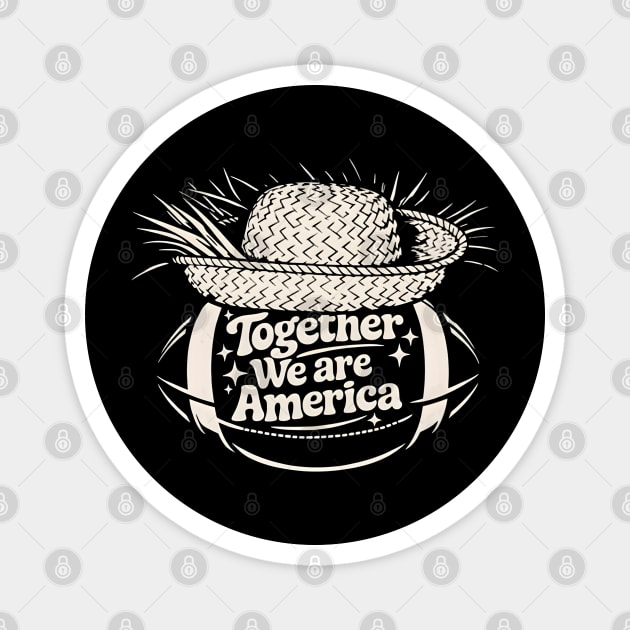 Together-We-are-America Magnet by dtr_art